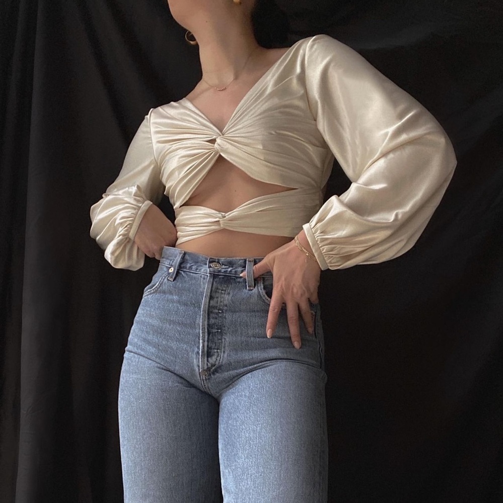 Stolen stores silky satin top